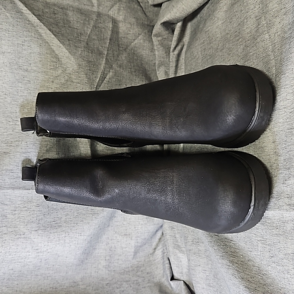 Dream Pairs Women's  High Heel Chelsea Style Ankle Boot, Black, Size 7.5 (#573)